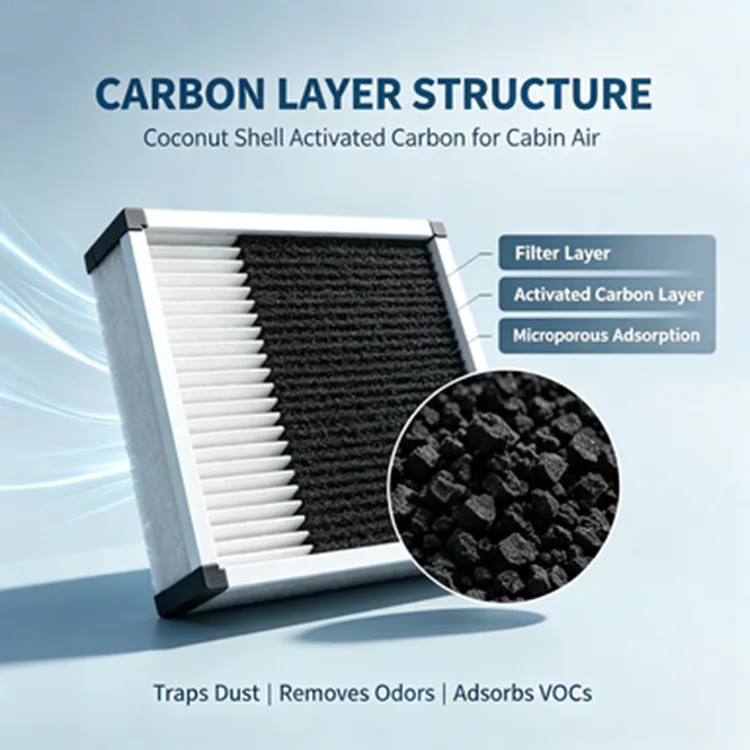 Car Air Filter Activated Carbon Layer 